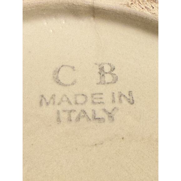 Vintage CB Pitcher Asparagus Shaped Italian Majolica Vase Signed 8" Cottagecore - Picture 8 of 13